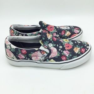 🌺 VANS “GARDEN FLORAL” SLIP ON Women’s Size 8